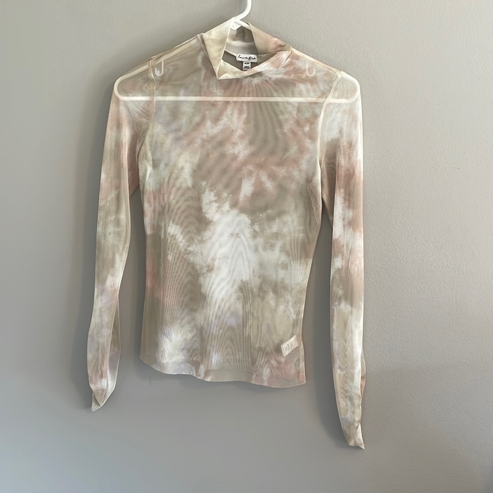 Sheer Tie Dye Shirt